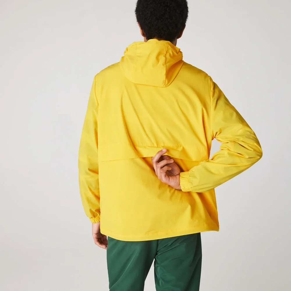 Lacoste men’s sport hooded taffeta lined windbreaker size 6 xl